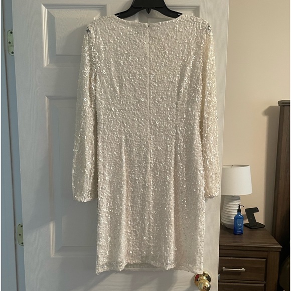 White Adrianna Papell Dress - Picture 5 of 6